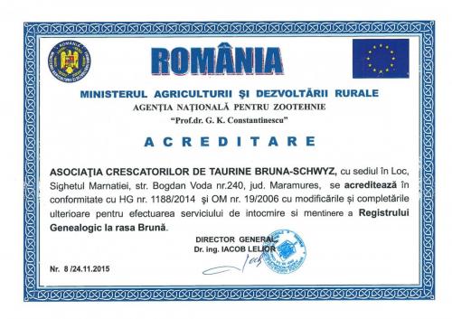Acrediatre Registru - Asociatia Bruna Schwyz Maramures