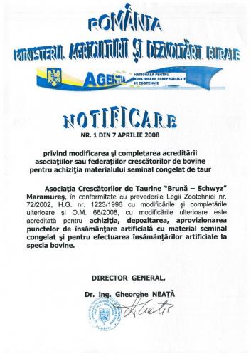 Notificare - Asociatia Bruna Schwyz Maramures
